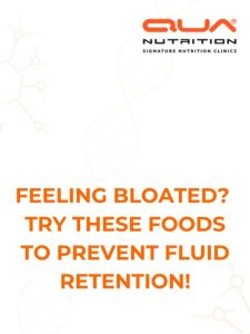 Foods Prevent Fluid Retention